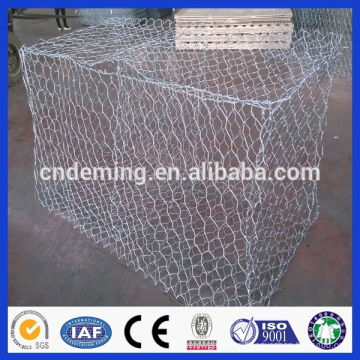 PVC/PE Coated Hot Dipped Galvanized hexagonal woven gabion box with wholesale price